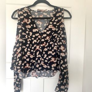 Zara Floral Flowy Top